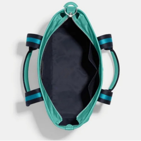 Coach Ellis Tote Recycled Nylon teal - Picture 3 of 11